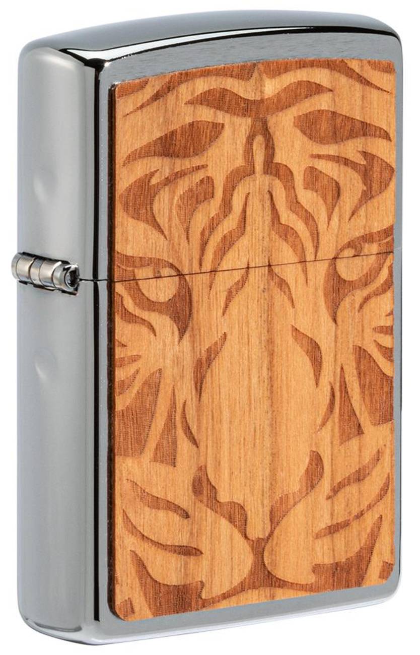 Zippo WOODCHUCK Cherry Tiger Head Lighter GameOn.no