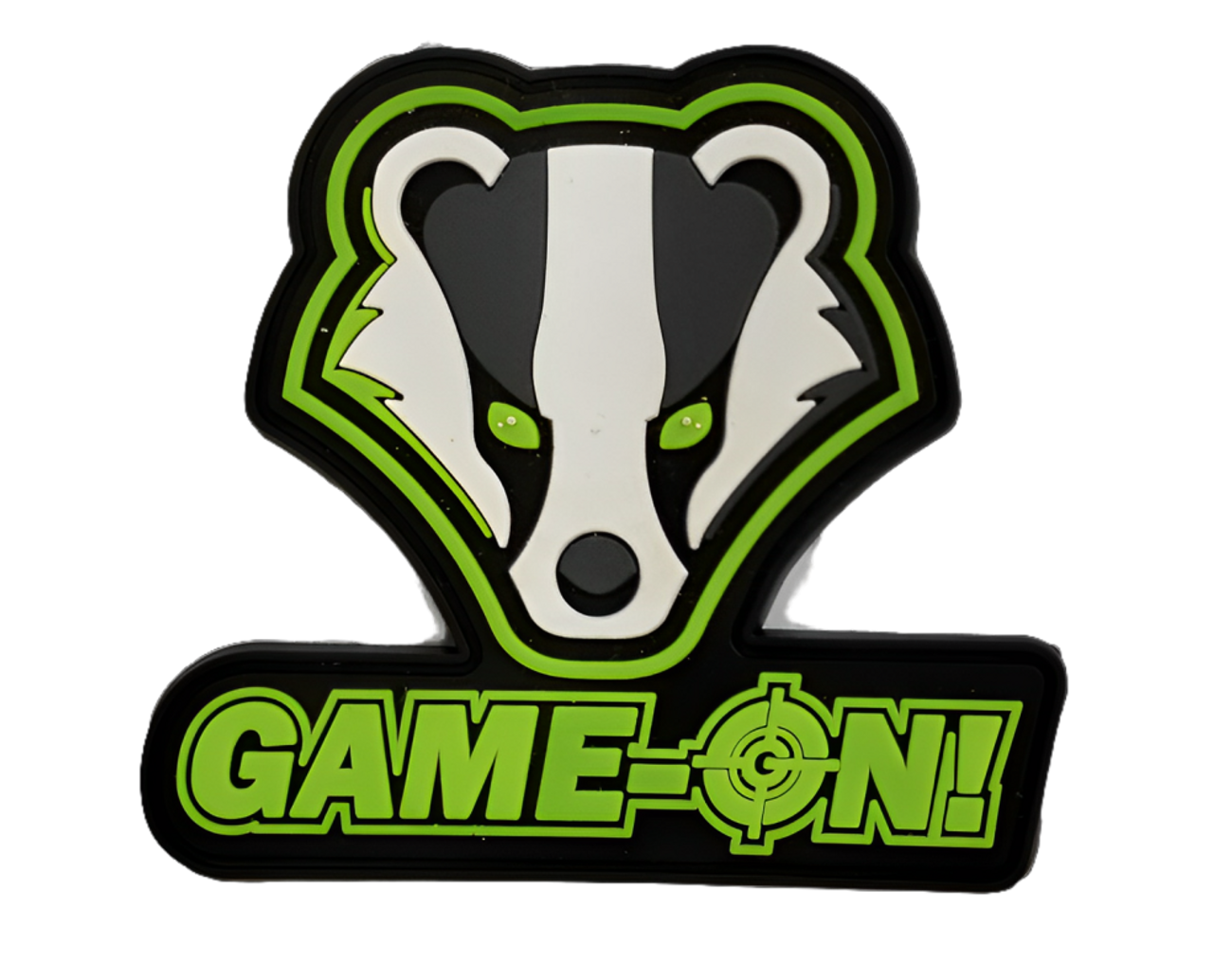 Patch GameOn Badger Logo PVC Formkuttet GameOn.no